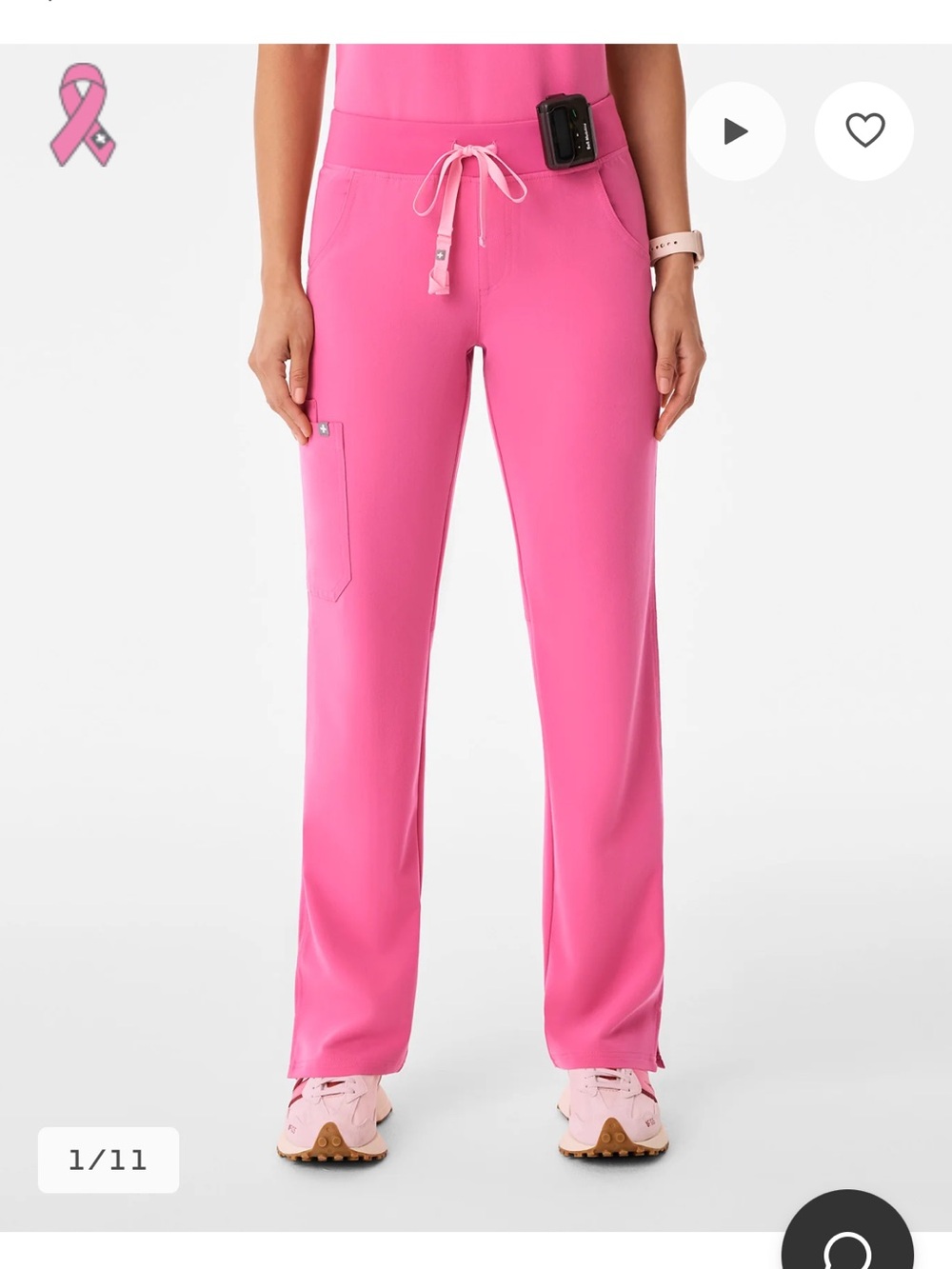 FIGS Kade Cargo F’ing Pink Scrub Bottom XXS/P